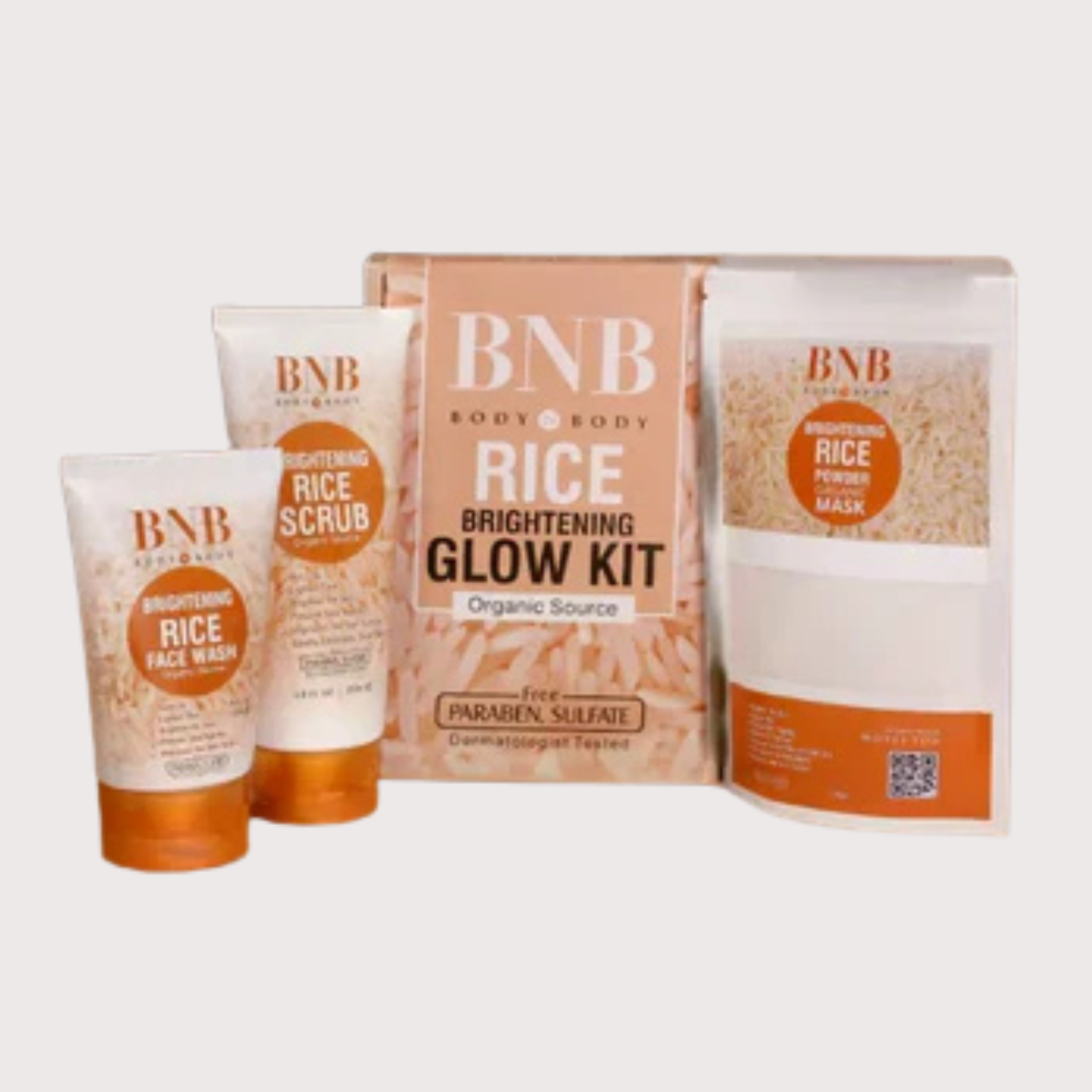 BNB Rice Extract Bright & Whitening Glow Kit Simplify Life