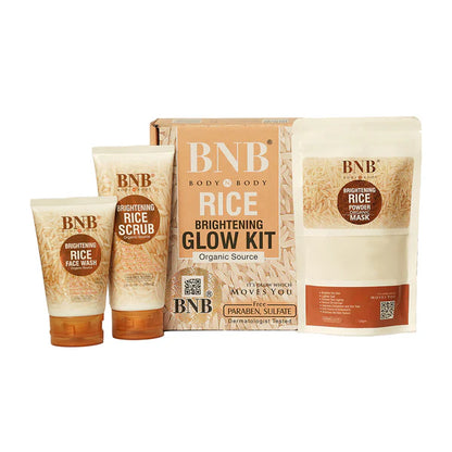 BNB Rice Extract Bright & Whitening Glow Kit Simplify Life