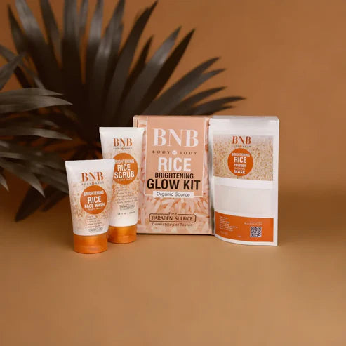 BNB Rice Extract Bright & Whitening Glow Kit Simplify Life