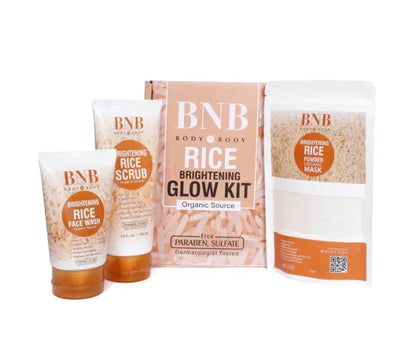 BNB Rice Extract Bright & Whitening Glow Kit Simplify Life