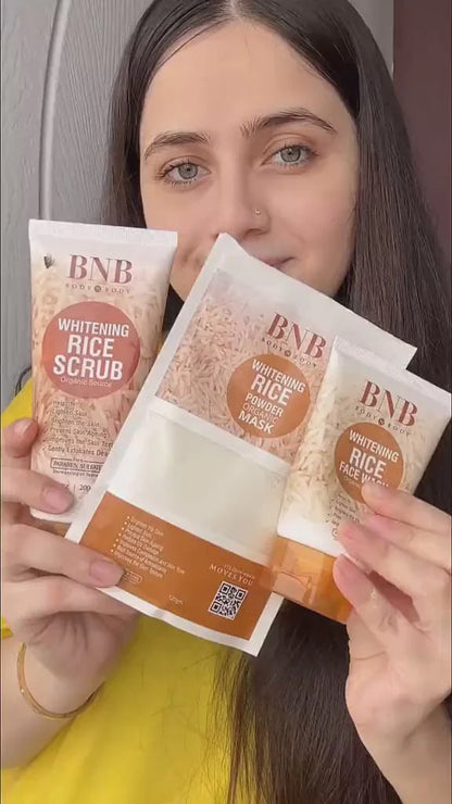 BNB Rice Extract Bright & Whitening Glow Kit Simplify Life